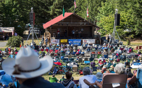 Hundred gather at the 2018 Darrington Bluegrass Festival on Saturday, July 21, 2018 in Darrington, Wa. (Olivia Vanni / The Herald)